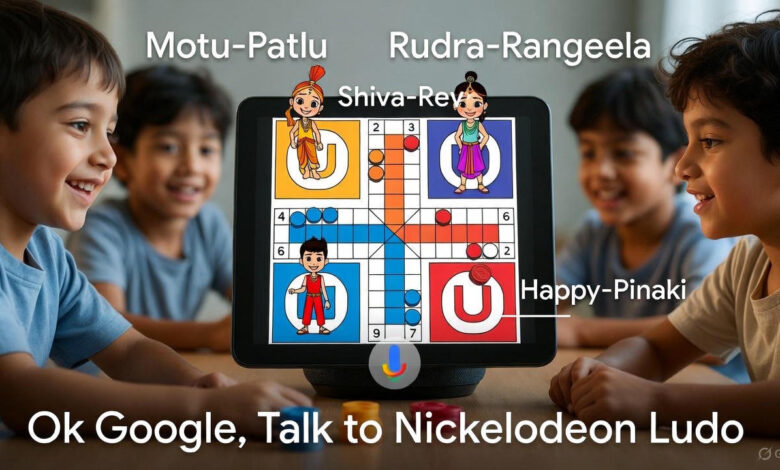 Ok Google Talk to Nickelodeon Ludo How to Play with Voice